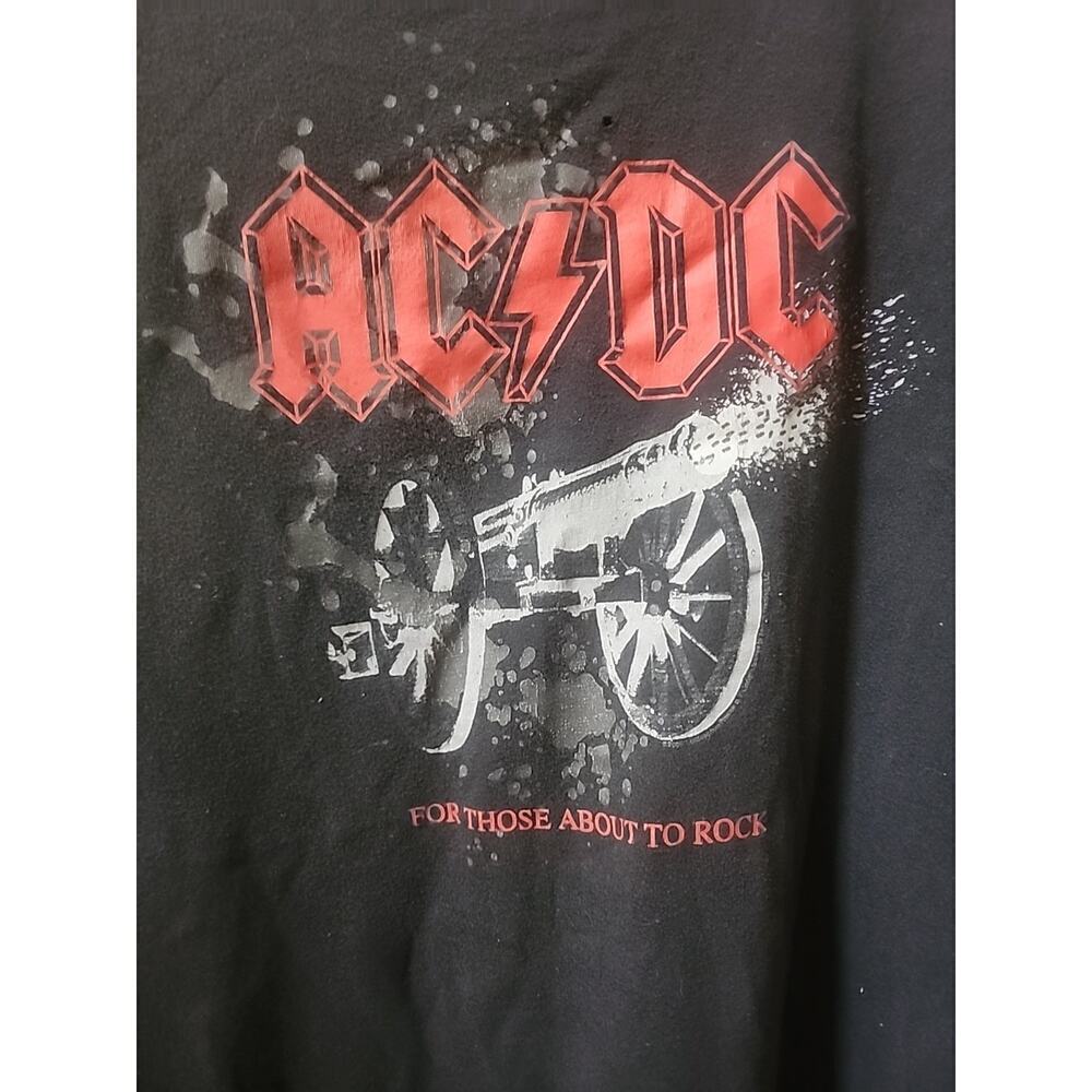 Vintage AC/DC Shirt Mens‎ Large For Those About To Rock Y2K Band Tee 2004 A99